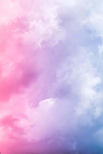 Pink And Blue Clouds Wallpaper