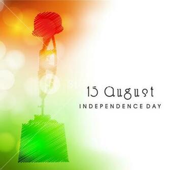 15th August Indian Independence Day Background Royalty Stock