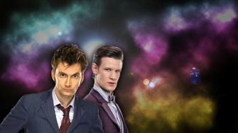 Art David Tennant And Matt Smith Doctor Who Background