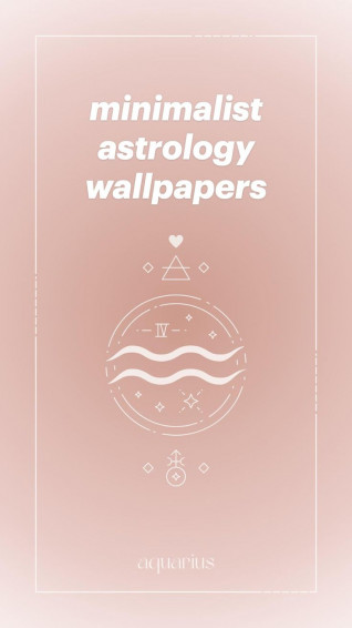 Minimalist Aesthetic Astrology Wallpaper For iPhone