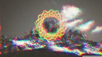Glitchy Mountain 4k HD Desktop Wallpaper For Ultra Tv