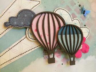 Vintage Hot Air Balloon Background The Balloons Were