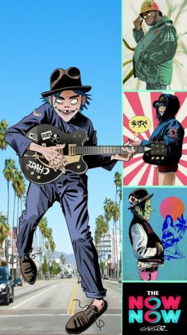The Now Phone Wallpaper Gorillaz Fan Art
