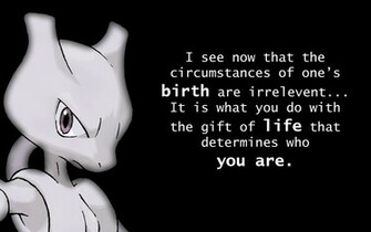 Wallpaper Xpost Pokemon Quote Mewtwo