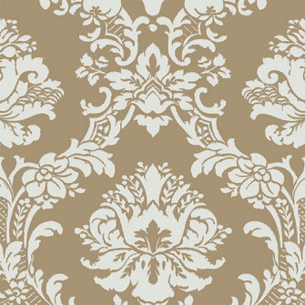 Ch28242 Norwall Classic Silks Traditional Damask Wallpaper Gold Aqua