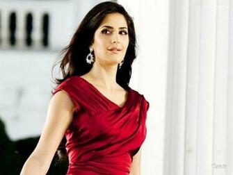 Beautiful Katrena Kaif In Red Dress HD Wallpaper