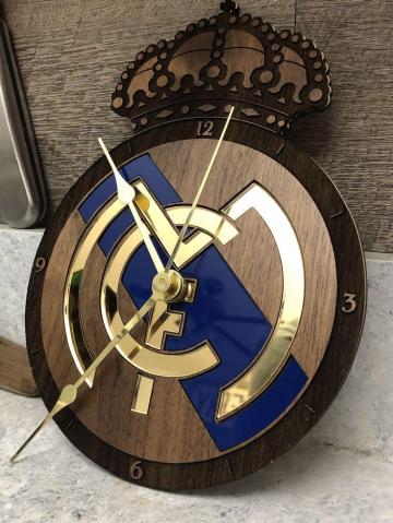 Made A Custom Real Clock Madrid Logo Football