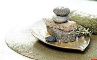 Natural Stone Pieces In Dish HD Wallpaper