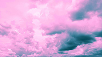 Pink And Blue Clouds Wallpaper