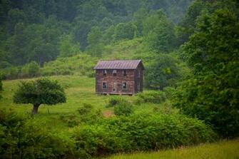 Old Fashioned Summer Farm House Structures Nature Pictures By