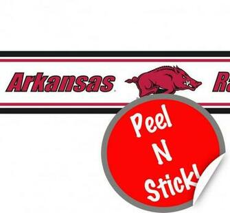 Arkansas Razorbacks Licensed Peel N Stick Border