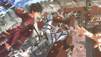 On Titan Shingeki No Kyojin Eren Jaeger Anime Sword Blade HD Wallpaper
