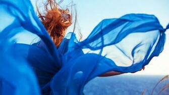 Woman With Veil In The Wind Widescreen Wallpaper Wide Net