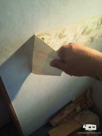 Adventures In Removing Rv Wallpaper Border Wheeled And