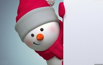 Cute Merry Christmas Snowmen Wallpaper New HD