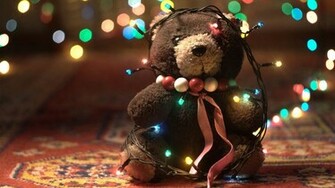 Christmas Lights Wallpaper Shiny