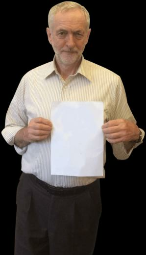 Jeremy Corbyn Holding Paper Transparent Png Stickpng