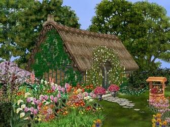 Old Country Cottage Wallpaper