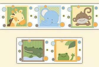 Animals Wallpaper Border Wall Decals Baby Boy Girl Safari Nursery