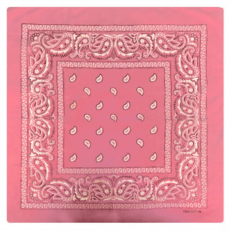 Hot Leathers Bap1007 Classic Pink Paisley Bandana