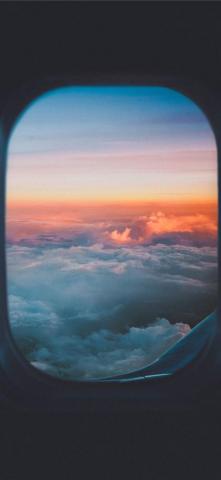 Take Me To The Sky Sunset Lost Cloud Plane Moment Wallpaper