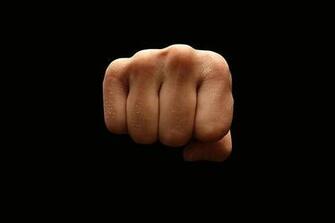 Man Fist Isolated On Black Background Print By Antonel Adrian Tudor