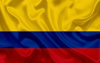 Wallpaper Colombian Flag Colombia South America Silk