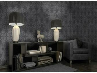 Holden Zena Damask Wallpaper Charcoal