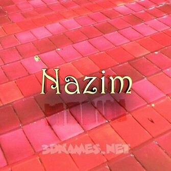 3d Name Style Red Tiles