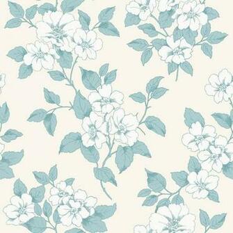 Teal Floral Wallpaper Widescreen HD