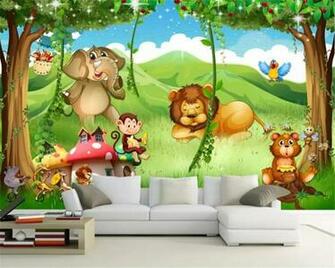 Beibehang Custom Kindergarten Background Mural Wallpaper Fantasy