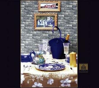 New Luxury Effect Pvc Brick Wallpaper Waterproof 3d Wall Paper For