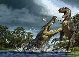 Largest Crocodile During The Time Of Dinosaurs There