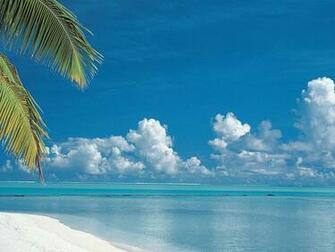Cook Islands Tropical Beach Wallpaper
