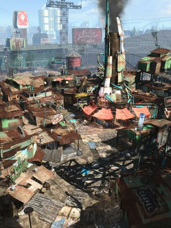 Diamond City Det Fallout Wallpaper