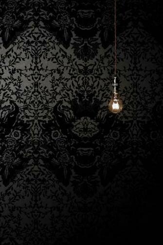 Timorous Beasties Wallcoverings Devil Damask Flock