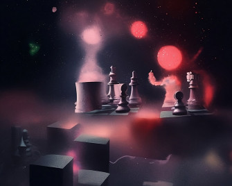 Chess Board In Watercolor Wallpaper HD For Your Desktop