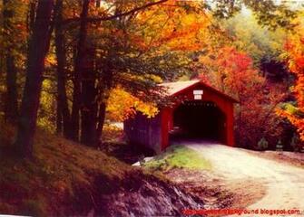 Fall Desktop Wallpaper Covered Bridge Best Background