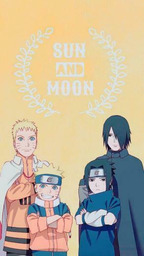 Naruto Sasuke Sun Moon With Image And
