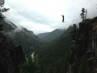 Highline Session In The Gallatin Valley Montana Slackline