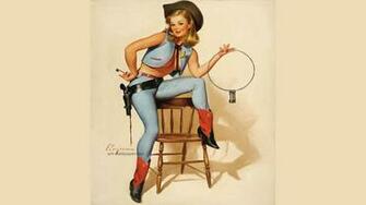Pin Up Girls Wallpaper Paintings Art