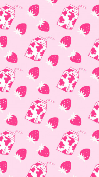 Strawberry Cow Wallpaper