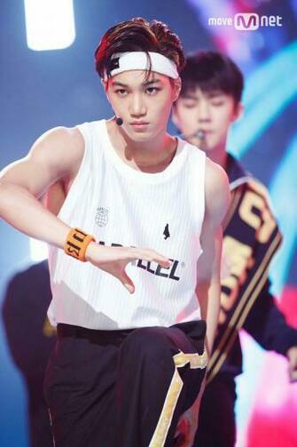Kai And Sehun In The Background With Image Kim Jong Exo