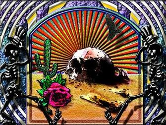 Of Grateful Dead Wallpaper Skeleton And Roses