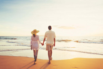 Couple At Beach Picture X Wallpaper