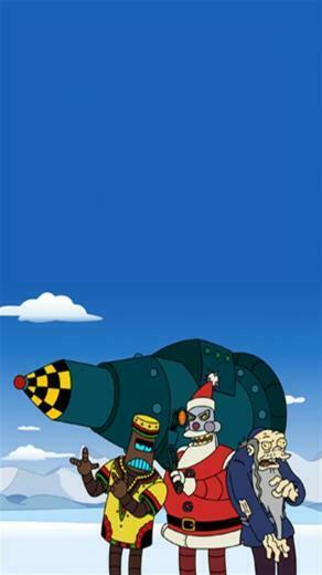 Futurama Evil Santa HD iPhone Wallpaper S 3g