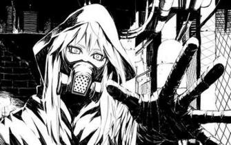 Girl With Gas Mask Wallpaper
