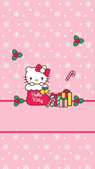 Enjoy The Holiday Season With Hello Kitty Wallpaper