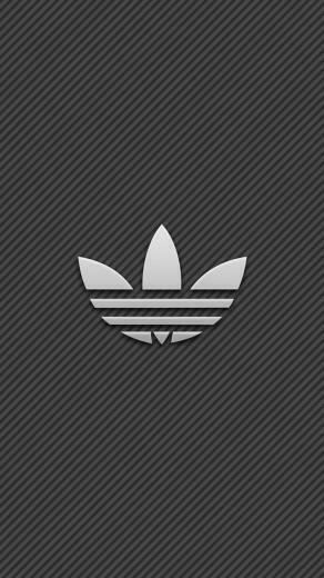 Adidas Logo With Stripe Background Wallpaper iPhone
