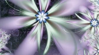Pink Fractal Flowers Wallpaper